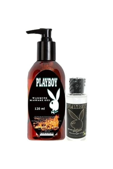 Playboy Aromaterapi Isıtıclı Massage Oil 120 Ml + Natural Aromalı Massage Vücut Masaj Yağı 50 Ml ürün görseli 1