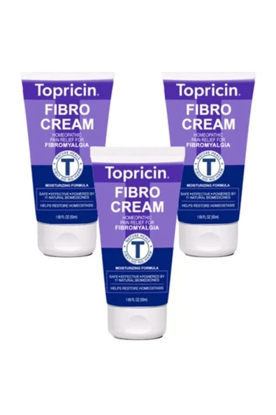 Topricin Fibro  Etkili Rahatlatıcı Bakım Kremi 50 ml 3 Adet ürün görseli 1