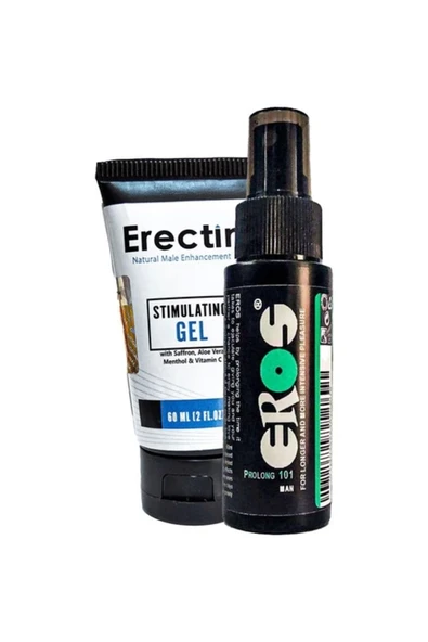 Eros Pro 101 LHXY056 Büyük Boy 60 ml ve Erektin Stimul Gel Erkeklere Özel Jel 60 ml ürün görseli 1