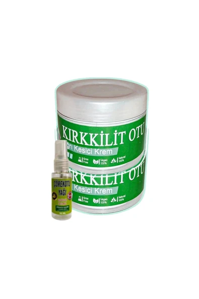 KırkKilit Otu Rahatlatıcı Bakım Kremi 2x100 ml+30 ml Çörek Otu  Yağ ile ürün görseli 1