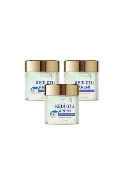 Kedi Otu Kremi 50 ml 3 Adet Kafur Ağacı Yağı İçerikli Rahatlatıcı Krem ürün görseli 1
