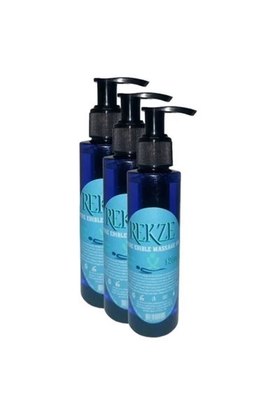 Rekze Erkeklere Kadınlara Özel Sade Yenilebilir Masaj Yağı Pure Edible Massage Oil 125ML 3 Adet ürün görseli 1