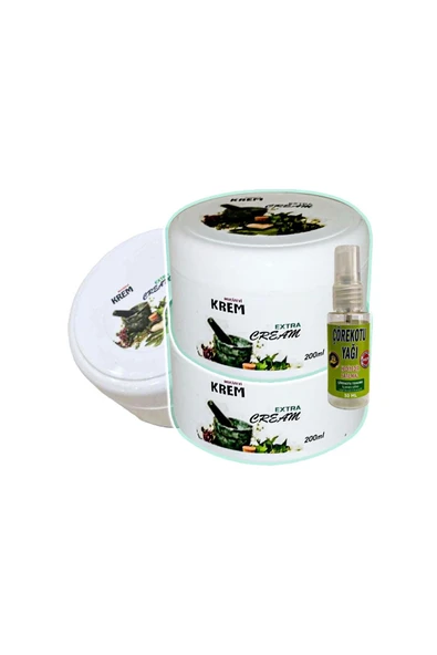 Mucizevi Krem Rahatlatıcı  Bakım Masaj Kremi 3x125 ml+30 ml Çörek Otu Yağı ile ürün görseli 1