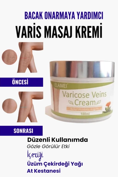 Var.is Bölgesi Için Bacak Onarmaya Yardımcı Ve Besleyici Varicose Masaj Kremi 100 ml ürün görseli 1