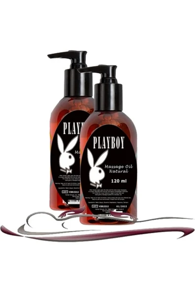 Playboy Natural Massage Oil Kokusuz Vücut Masaj Yağı 2 Adet 120 ml ürün görseli 1