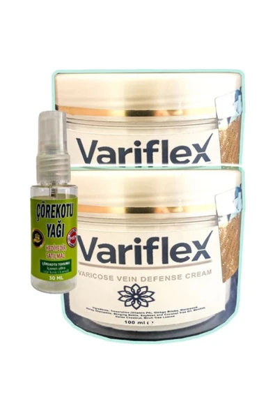 Variflex Bacak Bakımı Kremi 100 ml x 2 adet + Çörek Otu Yağı 30 ml ürün görseli 1
