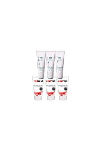 Kaz Gagası Kremi 3x100 ml Rahatlatıcı +Redroid Rahatlatıcı  Krem 3x50 ml ürün görseli 1