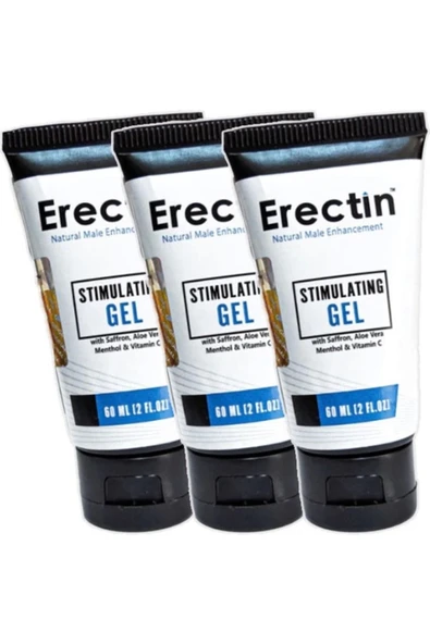 Erectin Gel 3lü Stimulant For Men 60 ml Jel Erkeklere Özel ürün görseli 1