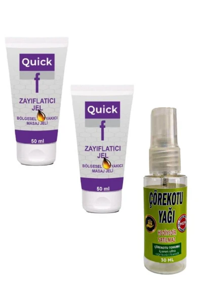 Quick Gel Masaj Bakım Kremi 50 mlx 2 ad+Çörek Otu Yağı 30 ml ürün görseli 1
