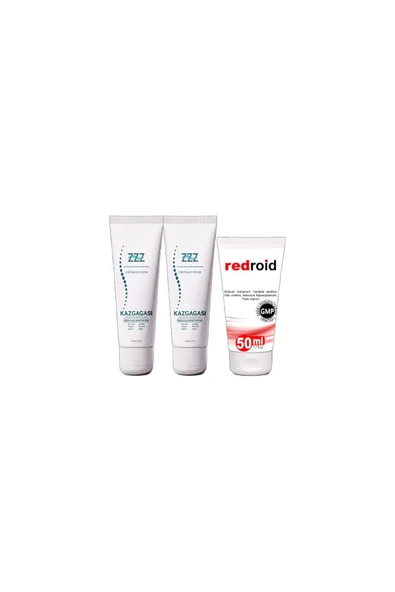 Kaz Gagası Kremi 2x100 ml Rahatlatıcı + Redroid Rahatlatıcı  Krem 1x50 ml ürün görseli 1