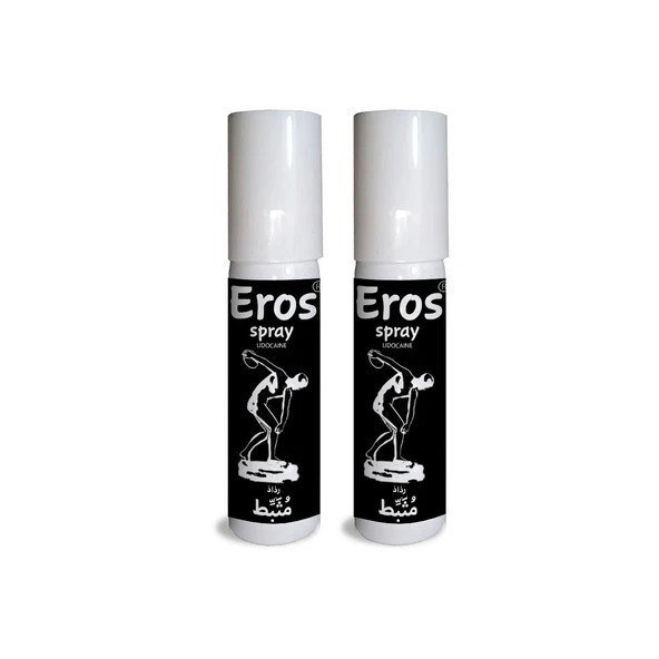 Eros 2 Adet Erkeklere Özel Zaman Stop Spreyi 20 ml (Black) ürün görseli 1