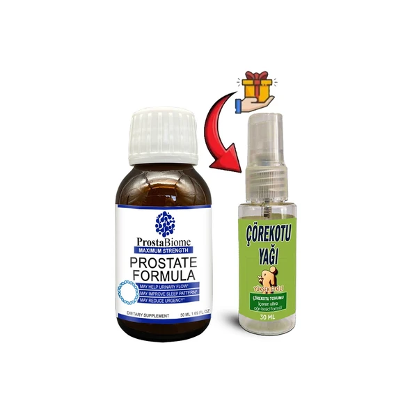 ProstaBiome 1 Kutu Erkeklere Özel 50 ml Şurup + 30 ml Çörek Otu Yağı ürün görseli 1