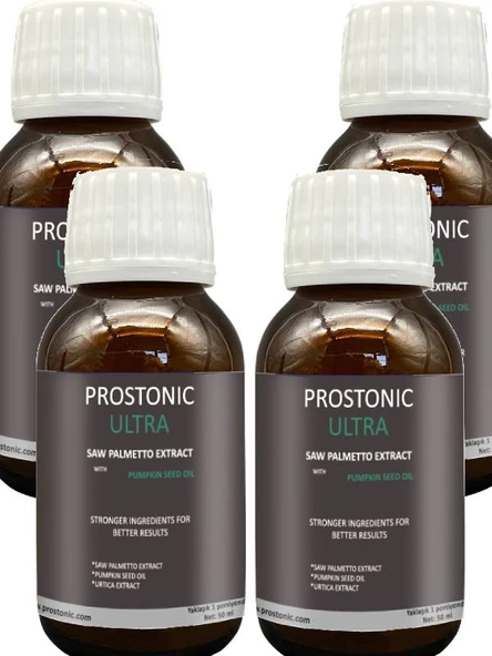 Prostonic Saw Palmetto Ultra Erkeklere Doğadan Gelen Rahatlık ve Canlılık Formülü 50 ml x 4 adet ürün görseli 1