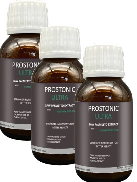 Prostonic Saw Palmetto Ultra Erkeklere Doğadan Gelen Rahatlık ve Canlılık Formülü 50 ml x 3 adet ürün görseli 1