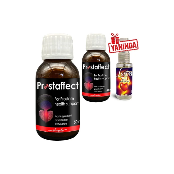 Prostaffect Erkeklere Özel 2 Adet 50 ml Şurup + Yanında Lustra Masaj Yağı ürün görseli 1