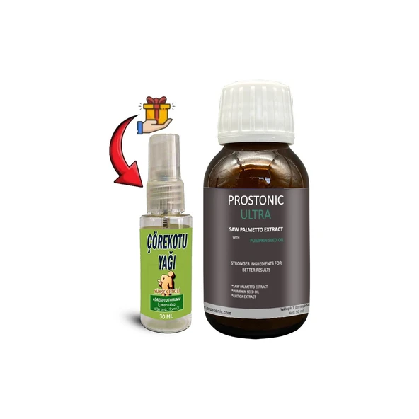 Prostonic Ultra 1 Kutu Erkeklere Sawpalmettolu Kabak Çekirdeği Ekstratlı 50 ml Şurup + Çörek Otu Yağ ürün görseli 1