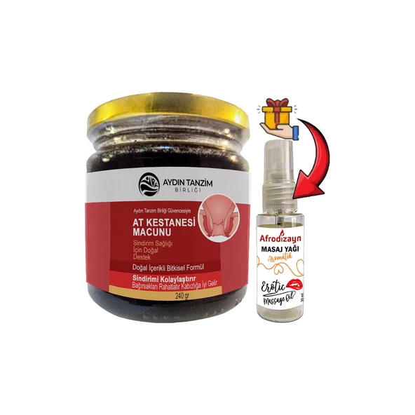 Atkestanesi Macunu 1 Kutu Aydın Tanzim Birliğinden 240 gr Macun + Çörek Otu Masaj Yağı 30 ml ürün görseli 1