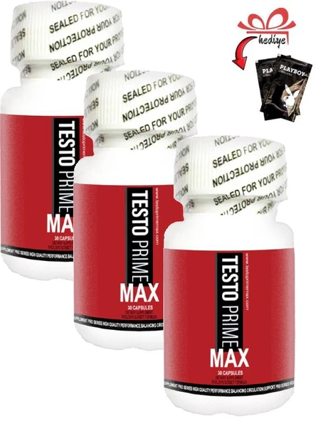 Testo Prime Max Erkeklere Özel Her an Maksimum Limit 30’lu x 3 adet ürün görseli 1