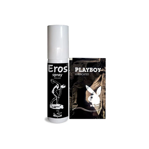 Eros Erkeklere Özel Zaman Stop Spreyi 20 ml  (Black) + KaydırıcıJel ürün görseli 1