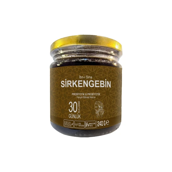 Ibn-i Sina Sirkengebin 1 Kutu Ballı Sirkeli Sarımsaklı Aromatik Prebiyotik Macun ürün görseli 1