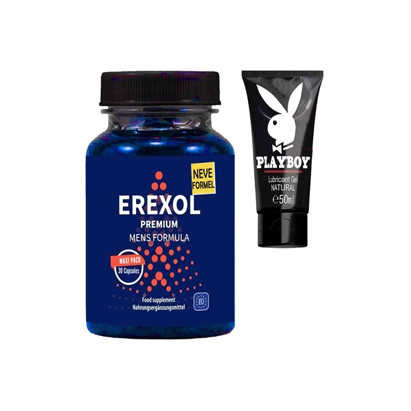 Erexol Erkeklere Destek L-argininli L-citrullineli macatozlu çinko 30 lu Kapsüller + Kayganlaşma Jel ürün görseli 1
