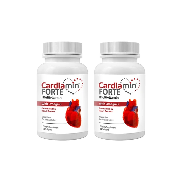 Cardiamin Forte 2 Kutu Multivitaminli Omega3lü 60 Soft Jel Kapsüllü Formül ürün görseli 1