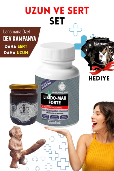 Libido Max Forte Erkeklere Özel Bölge Destekleyici Set Macun Ve Caps ürün görseli 1