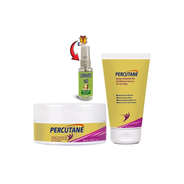 Percutane Tüp + Kavanoz Kapsikum arnika montana dulavratotu Kökü Kremi 50ml + Çörekotu Yağı ürün görseli 1