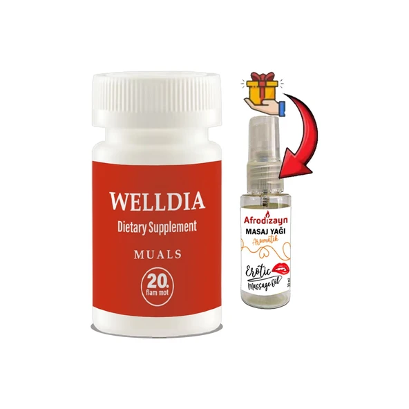 Welldia Prost Pro Caps 1 Kutu Erkeklere Özel formüllü 20li Takviyelik Kapsüller + Afrodizayn Yağı ürün görseli 1