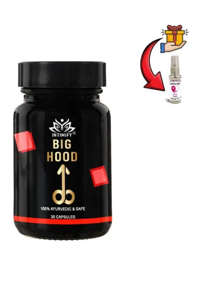 Big Hood Erkekler İçin Özel Bölge Büyütücülü Destekleyici 30'lı x 1 ad.+Erosel Masaj Yağı ürün görseli 1