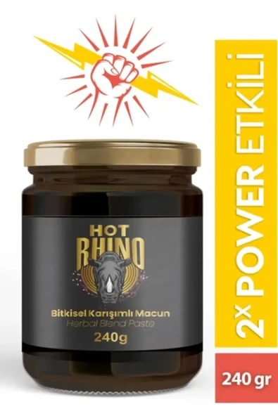 Hot Rhino Erkeklere Özel Doğal Karışımlı Ballı Atom Macun 240 gr ürün görseli 1