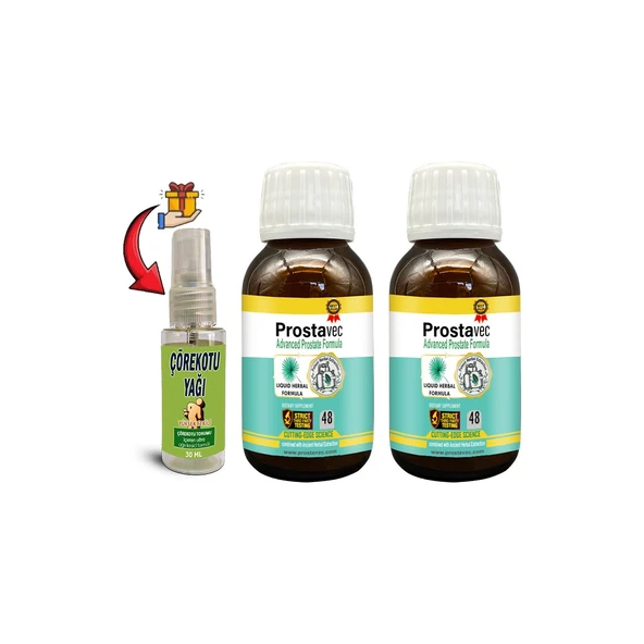 Prostavec 2 Kutu Erkeklere Özel Likit Formül 50 m Şurup + Çörek Otu Masaj Yağı 30 ml ürün görseli 1