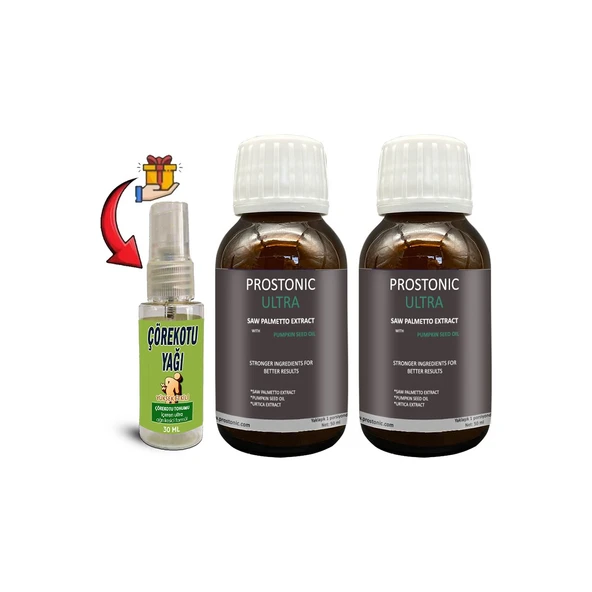 Prostonic Ultra 2 Kutu Erkeklere Sawpalmettolu Kabak Çekirdeği Ekstratlı 50 ml Şurup + Çörek Otu Yağ ürün görseli 1