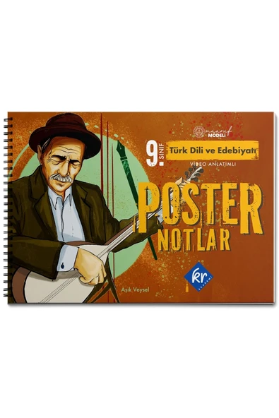 9. Sınıf Maarif Modeli Türk Dili ve Edebiyatı Poster Notlar KR Akademi Yayınları ürün görseli 1