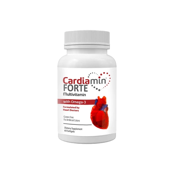 Cardiamin Forte 1 Kutu Multivitaminli Omega3lü 60 Soft Jel Kapsüllü Formül ürün görseli 1