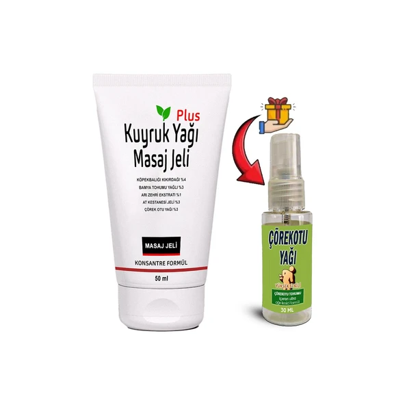 Kuyruk Yağı Masaj Jeli Plus 1 Tane 50 ml Konsantre Formül + Çörek Otu Yağı ürün görseli 1