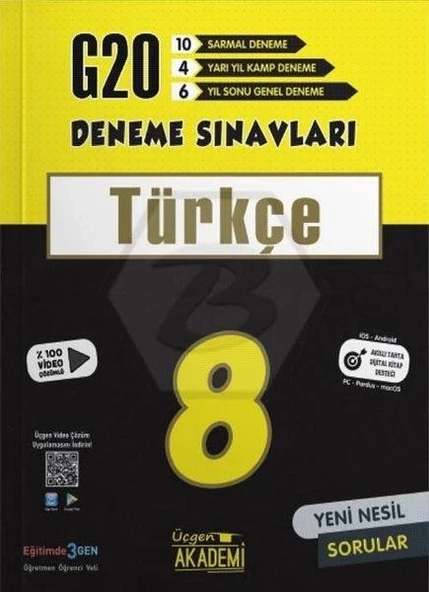 Üçgen 8.Sınıf Türkçe Soru Bankası ürün görseli 1