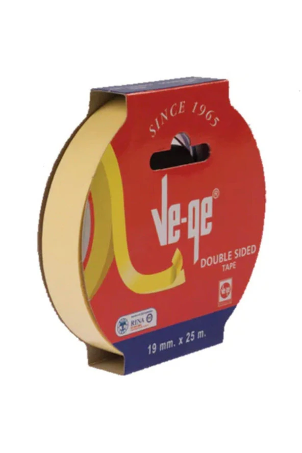 Ve-ge Çift Taraflı Bant Askılı 18mm X 25 Metre ürün görseli 1