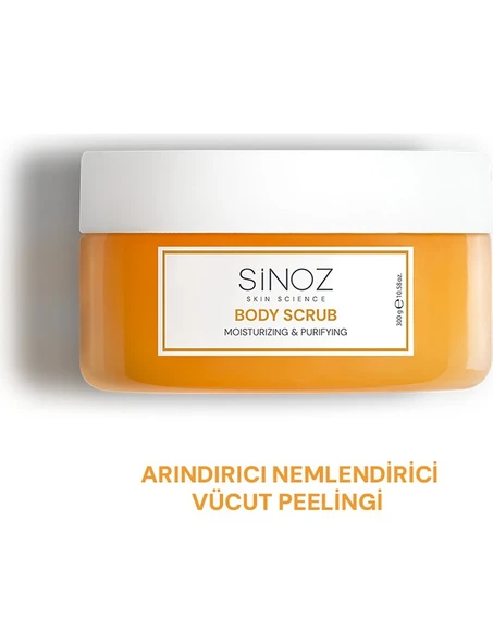 SİNOZ BODY SCRUB BESLEYİCİ ARINDIRICI NEMLENDİRİCİ VÜCUT PEELİNGİ 300 GR ürün görseli 1