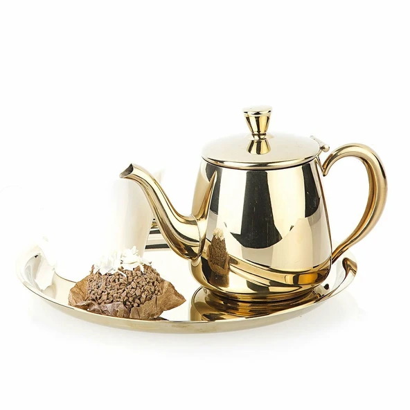 Çay-Kahve Servis Takımı Altın ürün görseli 1