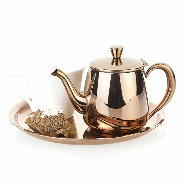 Çay-Kahve Servis Takımı Bakır ürün görseli 1