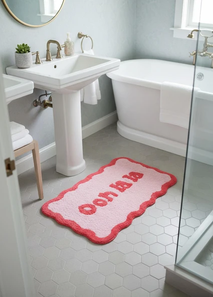 The Mia Ooh La La Banyo Paspası 60x100 cm ürün görseli 1