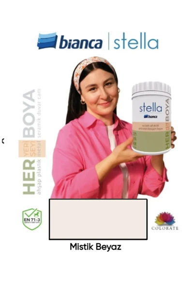 Bianca Stella Boya Yeni Nesil Yaşam Boyası Dolap-Fayans-Cam-Plastik-Ahşap 500ml ürün görseli 1