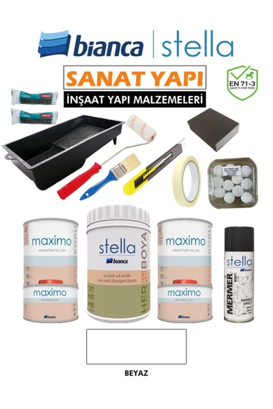 Bianca Bianca Set Ful Paket ( Mutfak - Tuvalet Banyo - Fayans - Mobilya ) ürün görseli 1