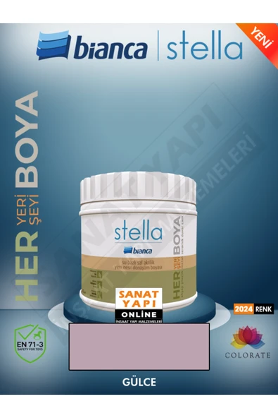 Bianca Stella 2024 Renk Yeni Su Bazlı Boyalar 500Ml ürün görseli 1