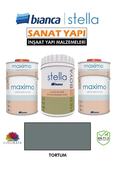 Bianca Stella 10-12 M2 Boyama Seti ( 1Lt Boya+ 1Lt Maximo Parlak ) ürün görseli 1