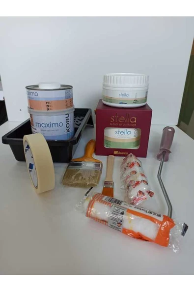 Bianca Stella Boya Tezgah Ahşap Boya Seti Stella 0.5 Lt Sıvıcam 0.5 Lt Boya 0.25 Lt ürün görseli 1