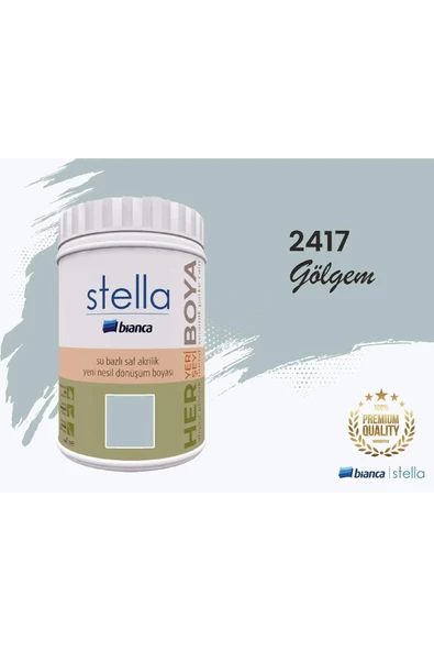 Ennalbur Bianca Stella 2417 Gölgem Su Bazlı Saf Akrilik Boya 1 Litre ürün görseli 1