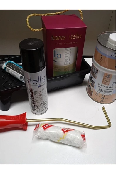 Bianca Set 1 Lt Boya +Maxımo Sıvı Cam+Boyacı Kabı+Mermer Spreyi +Rulo Takımı Ve Tek Rulo Uç ürün görseli 1