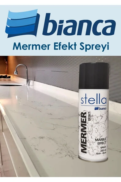 Bianca Stella Mermer Efekt Spreyi Siyah ürün görseli 1